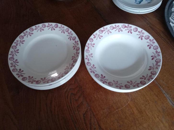 borden van Franse merk LONGWAY, Antiek en Kunst, Antiek | Servies los, Ophalen of Verzenden