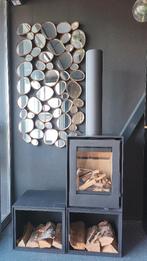 Vrijstaande Houtkachel Beaufort Match met houtvak, Huis en Inrichting, Ophalen, Vrijstaand, Hout, Nieuw