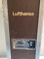 Vintage aluminium vliegtuig trolley Lufthansa, Ophalen of Verzenden