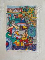 Zeefdruk Pim van Halem - Busy bus D, Antiek en Kunst, Kunst | Litho's en Zeefdrukken, Verzenden