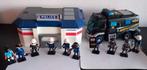 Playmobil politiebureau, politieauto en 10 agenten, Ophalen of Verzenden, Zo goed als nieuw