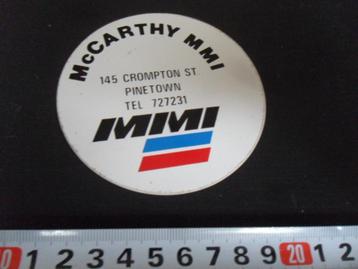 sticker mccarthy mmi pinetown MMI beschikbaar voor biedingen