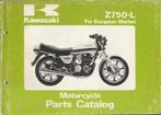 Kawasaki Z750 L European Market Parts List (1871z), Motoren, Handleidingen en Instructieboekjes, Ophalen of Verzenden, Kawasaki