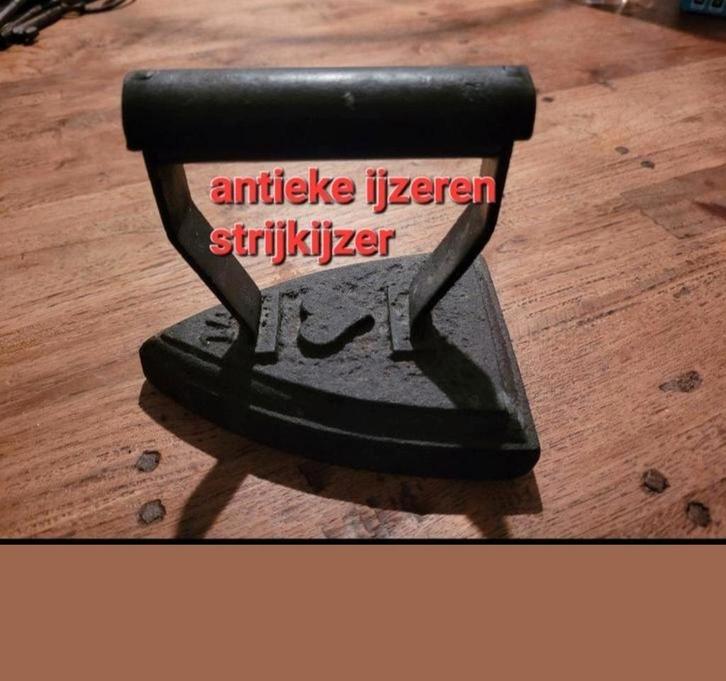 Antieke vintage ijzeren strijkijzer/ strijkbout NR 14, Antiek en Kunst, Antiek | Gereedschap en Instrumenten, Ophalen of Verzenden