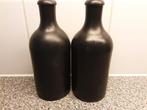 Zwarte decoratieve kruiken, vazen flessen. Kaarsenstandaard, Ophalen of Verzenden, Zo goed als nieuw, Kandelaar, Minder dan 25 cm