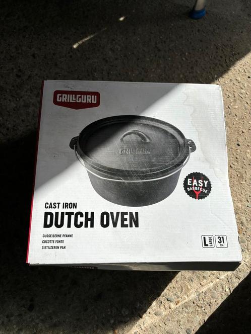 Grill Guru gietijzeren pan, Tuin en Terras, Barbecue-accessoires, Gebruikt, Ophalen