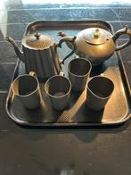 Antieke tinnen maatbekers en thee / koffie kannen, Ophalen of Verzenden
