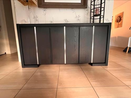 Dressoir - donkerbruin, Huis en Inrichting, Kasten | Dressoirs, Gebruikt, 150 tot 200 cm, 25 tot 50 cm, Met deur(en), Met plank(en)