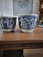 Delfts blauw bloempot, Antiek en Kunst, Ophalen