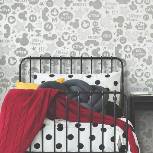 Zelfklevend Mickey Mouse Disney behang - NIEUW IN VERPAKKING, Huis en Inrichting, Stoffering | Behang, Grijs, minder dan 10 m²