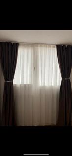 Overgordijn - 100x210 cm, Huis en Inrichting, Stoffering | Gordijnen en Lamellen, Ophalen, Gebruikt, Bruin, 200 cm of meer