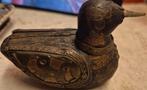 Vintage houten en Koperen versieringen Eend Decoratie, Antiek en Kunst, Antiek | Koper en Brons, Ophalen of Verzenden, Koper