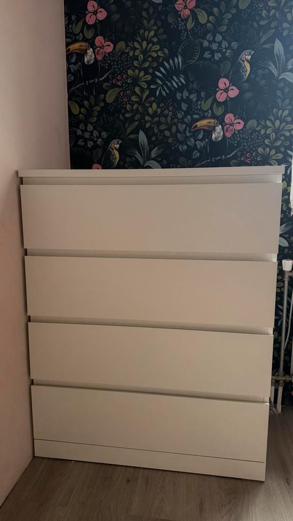 IKEA Malm Ladekast - Zo goed als nieuw!, Huis en Inrichting, Kasten | Ladekasten, Zo goed als nieuw, 100 tot 150 cm, 50 tot 100 cm