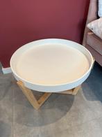 Houten tafeltje van Leenbakker, Huis en Inrichting, Ophalen, Rond, 55 tot 75 cm, 45 tot 60 cm
