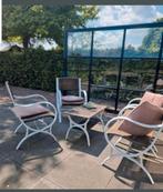 Aluminium Tuinset / Loungeset - 4 Stoelen + Tafel, Tuin en Terras, Tuinsets en Loungesets, Ophalen, Zo goed als nieuw, Aluminium