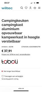 Campingkast keuken tentkast, Caravans en Kamperen, Kampeermeubelen, Ophalen of Verzenden, Zo goed als nieuw, Campingkast