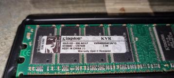 Kingston KVR400X64C3A / 1 GB DDR beschikbaar voor biedingen