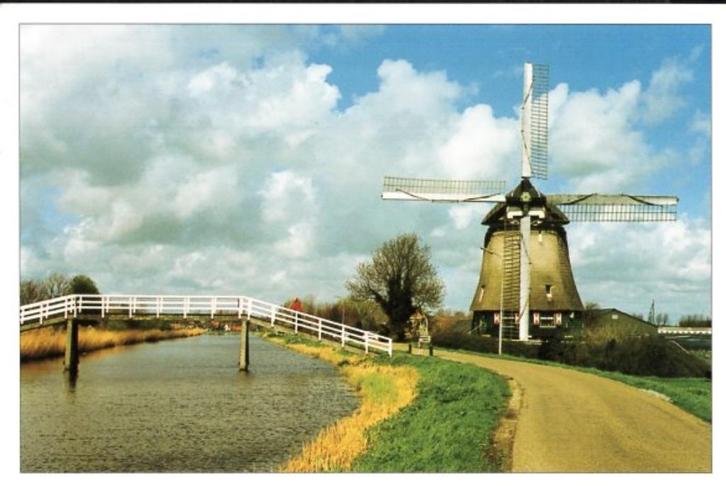 (NH192) Ansichtkaart Hensbroek molen Oudelandsdijkje, Verzamelen, Ansichtkaarten | Nederland, Ongelopen, Noord-Holland, 1980 tot heden
