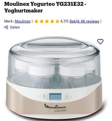 Moulinex Yogurteo YG231E32 - Yoghurtmaker - Onderdelen beschikbaar voor biedingen