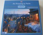 Puzzel *** AN EVENING IN PARIS *** 1000 stukjes Gibsons, Ophalen of Verzenden, 500 t/m 1500 stukjes, Zo goed als nieuw, Legpuzzel