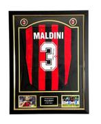 Paolo Maldini AC Milan 1994 Gesigneerd Ingelijst Shirt, Ophalen of Verzenden, Nieuw, Buitenlandse clubs, Shirt
