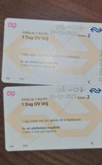 Dagkart, Tickets en Kaartjes, Eén persoon, Trein, Algemeen kaartje
