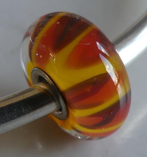 Trollbeads RODE SCHADUW, Sieraden, Tassen en Uiterlijk, Bedels, Zo goed als nieuw, Trollbeads, 1 bedel, Verzenden