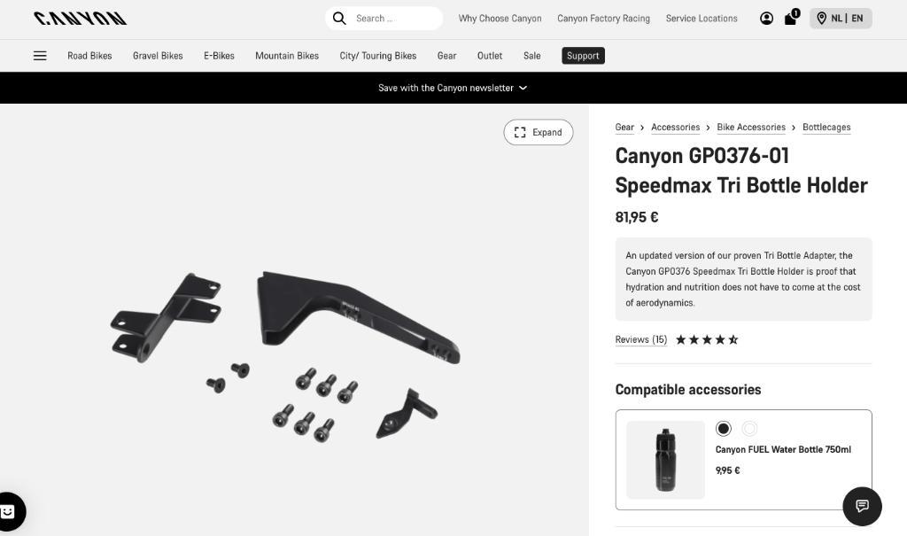 ≥ Canyon GP0376-01 Speedmax Tri Bottle Holder
