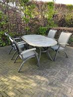 tuinset, Tuinset, Eettafel, Gebruikt, 4 zitplaatsen