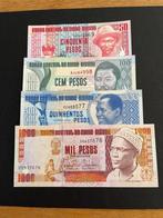 Guinea Bissau 50, 100, 500 en 1000 pesos UNC, Postzegels en Munten, Verzenden, Overige landen, Setje