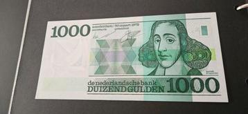 Bankbiljet 1000 gulden 1972 spinoza UNC  beschikbaar voor biedingen