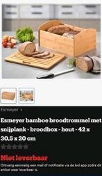 Esmeyer bamboe broodtrommel met snijplank - broodbox - hout, Ophalen
