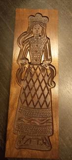 Houten Koekjesvorm - Vrouw, Antiek en Kunst, Ophalen of Verzenden