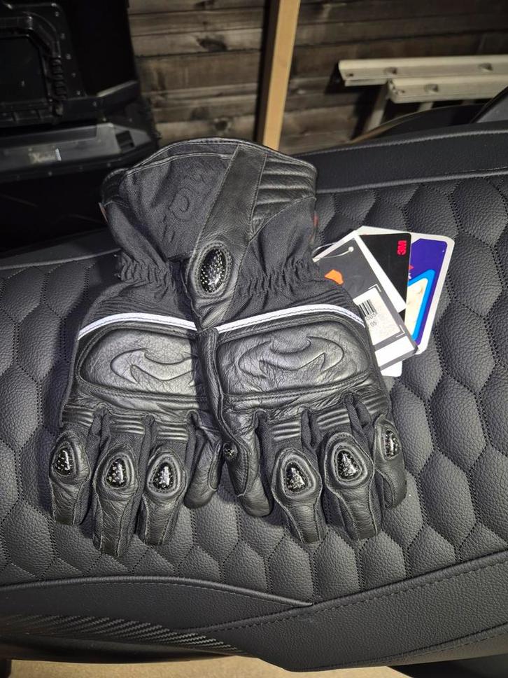 MQP Motorhandschoenen Maat S - Winddicht & Leer, Motoren, Kleding | Motorkleding, Dames, Heren, Nieuw met kaartje, Ophalen of Verzenden