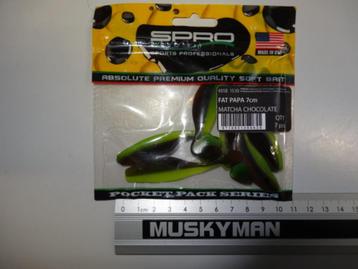 Kunstaas: Spro Fat Papa 7 cm shads beschikbaar voor biedingen