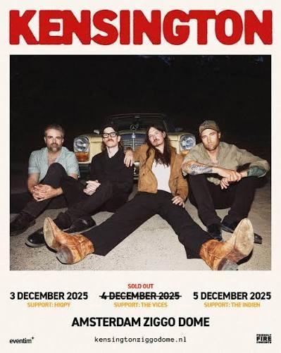 2 1e rang zitplaatsen voor Kensington op 4 dec.vak 106, rij1, Tickets en Kaartjes, Concerten | Pop, Twee personen, December
