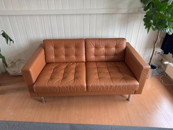 IKEA LANDSKRONA 2-seat sofa / 2-zitsbank brown/bruin leather - afbeelding 3