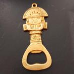 flessenopener. Maya Warrior Brass. Mexico/messing, Ophalen of Verzenden, Zo goed als nieuw