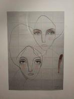 iXXi Lemholt N' Bergman - 100x140cm tweezijdig kunstwerk, Ophalen of Verzenden