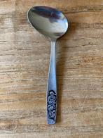 Vintage dwarslepel rvs kinderbestek meisje ganzen, Antiek en Kunst, Ophalen of Verzenden