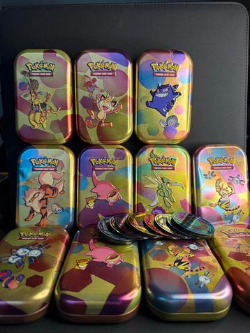 11x Pokémon Mini Tins 151 + Munten beschikbaar voor biedingen