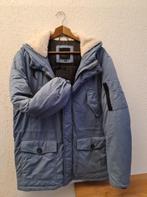 Winterjas met capuchon, grijsblauw, Kleding | Heren, Jassen | Winter, Ophalen, Blauw, Maat 56/58 (XL), C&A
