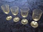 4 stuks antieke borrelglaasjes., Antiek en Kunst, Ophalen of Verzenden