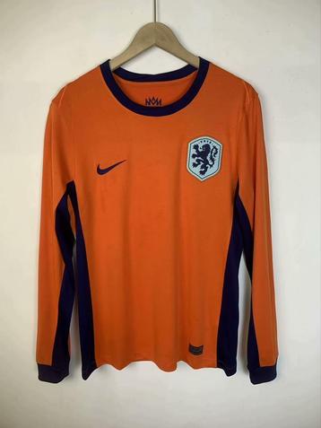 Nederlands elftal 2024 thuisshirt, lange mouwen beschikbaar voor biedingen