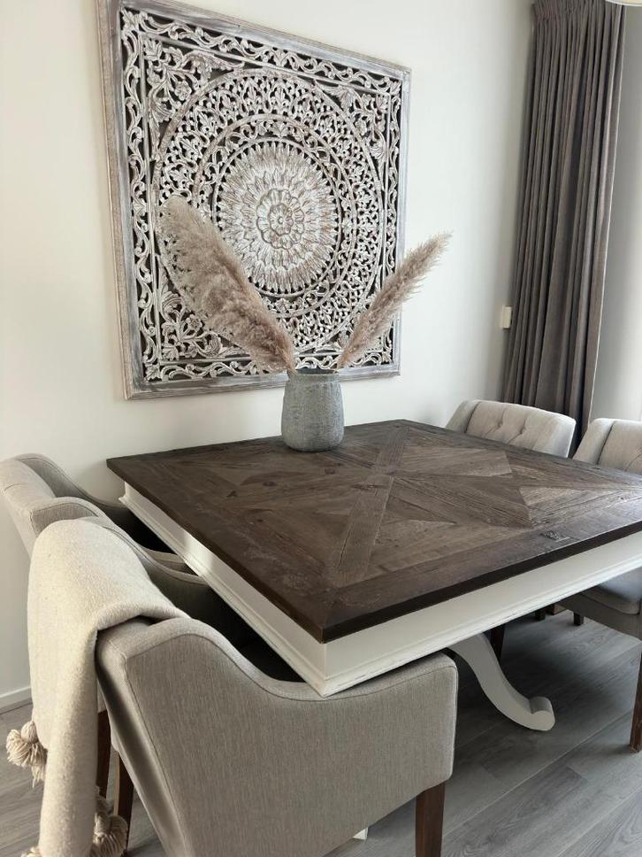 Eettafel Rivièra Maison te koop!, Huis en Inrichting, Tafels | Eettafels, Zo goed als nieuw, 100 tot 150 cm, 100 tot 150 cm, Vijf personen of meer
