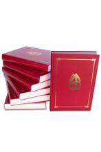 Sinterklaas boek met opdruk mijter met 350 pagina's, Diversen, Sinterklaas, Nieuw, Ophalen of Verzenden
