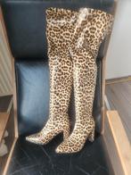 Panterprint Overknee Laarzen - Maat 39, Ophalen of Verzenden, Zo goed als nieuw, Bruin, Hoge laarzen