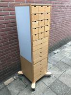 Vintage Verrijdbare Ladekast, Huis en Inrichting, Ophalen, Overige materialen, Minder dan 50 cm, Gebruikt