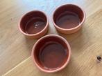 3 ovenbestendige schaaltjes, Huis en Inrichting, Gebruikt, Ophalen of Verzenden, Schaal of Schalen, Overige stijlen