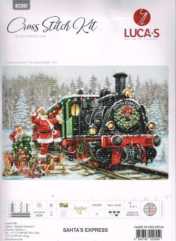 Cado luca groot borduurpakket santa's express  2397 oude pr. beschikbaar voor biedingen
